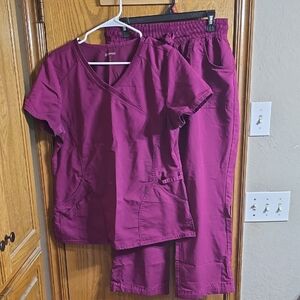 Scrubstar Purple V-Neck Srub Set